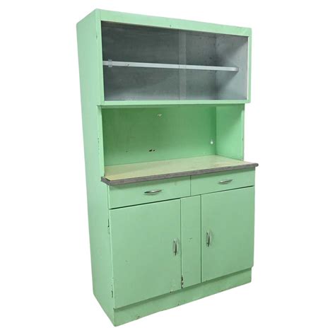 Vintage Metal Cabinet With Sliding Glass Doors | www.resnooze.com