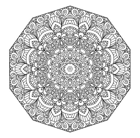 Advanced Mandala Coloring Pages Printable - Coloring Home