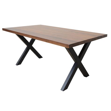 Modern Industrial Dining Table - Metal & Wood – NATASHAHOMES