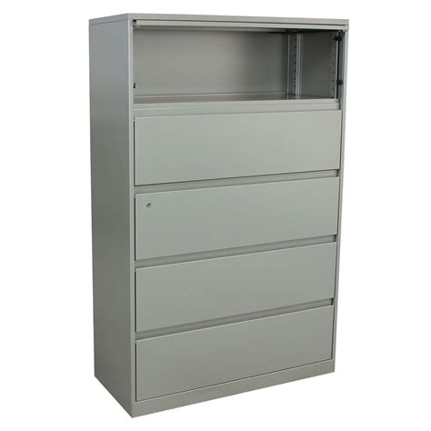 Steelcase Used 5 Drawer 42 Inch Lateral File, Light Gray - National ...