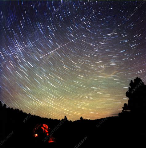 Leonid meteor shower - Stock Image - R305/0196 - Science Photo Library