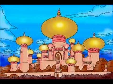 How to draw The Sultan's Palace from Aladdin - YouTube