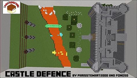 CASTLE DEFENCE! [PVP] [CTF] [MINIGAME] 1.7!!! Minecraft Map