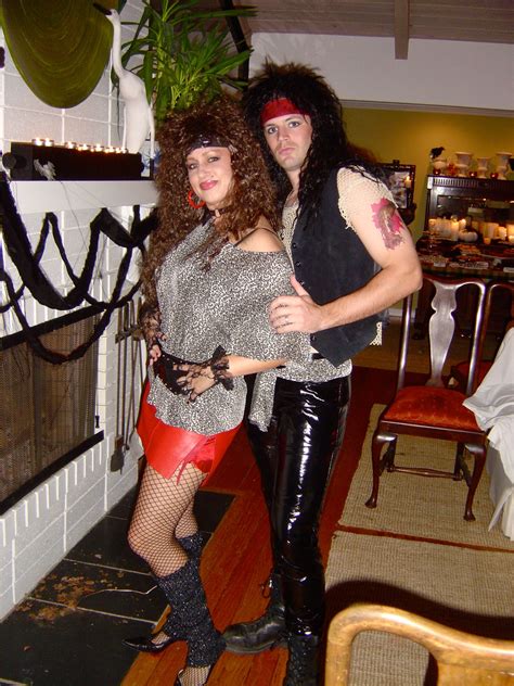 80's Hair Band Couple - What a fun costume for Halloween!!! 80s Halloween Costumes, 80s Costume ...