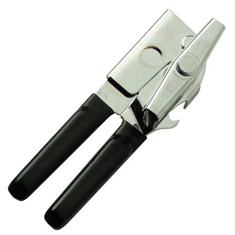 Focus Swing Style Steel Manual Can Opener with Black Handles - 8 1/2"L x 4"W x 1 1/2"H