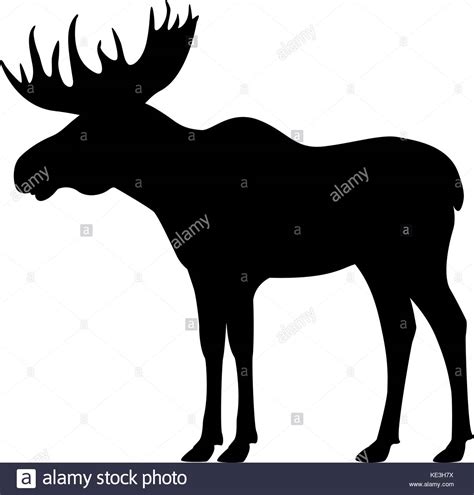 Bull Moose Silhouette at GetDrawings | Free download