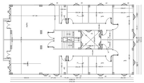 Dormitory Layout AutoCAD Plan Download - Cadbull