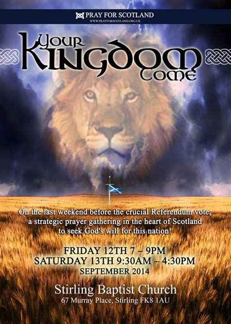 ‘Your Kingdom Come’ PFS PRAYER GATHERING – Pray For Scotland