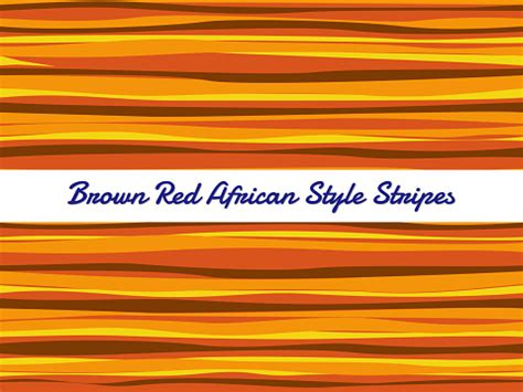 Red Brown African Style Stripes Vector Background Stock Illustration - Download Image Now ...