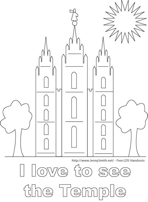 Coloring Pages Of Lds Temples