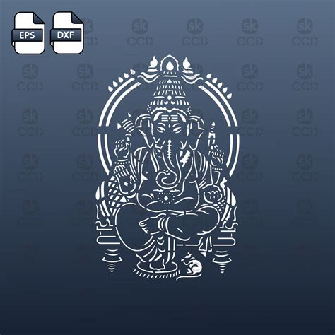 Lord Ganesh Ganesha Laser Cutting Design Dxf (Download Now) - Etsy