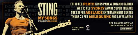 STING Returns to Australia in 2023! - Rock Club 40