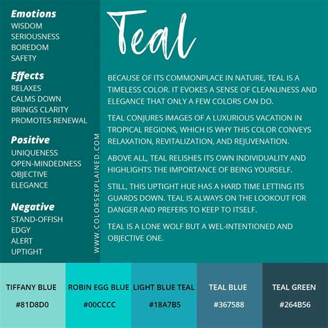 Meaning of the Color Teal: Symbolism, Common Uses, & More (2022 ...