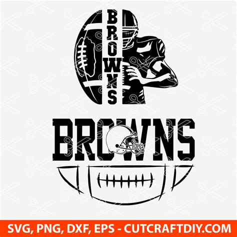 Cleveland Browns SVG | Football Half Player SVG