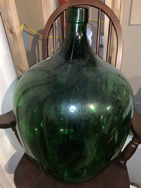 Green handblown demijohn glass — Historic Glasshouse forum