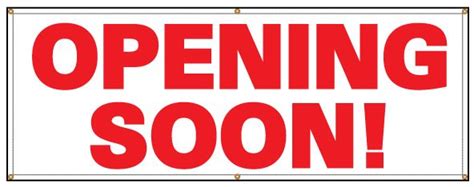 Buy our "Opening Soon" banner from Signs World Wide