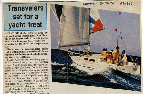 On this Day 15 October. A Peek Into Our Sailing History – Sailing Magazine