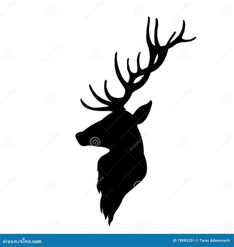 Deer Profile Silhouette