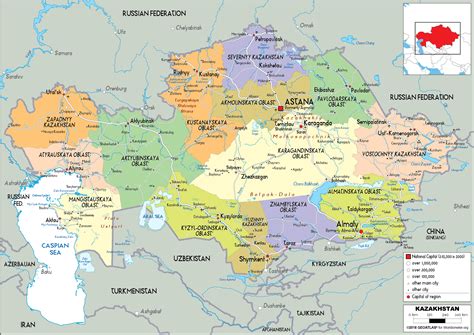 Učení se Proti Nedůvěra kazakhstan on world map otřást Protože senzor