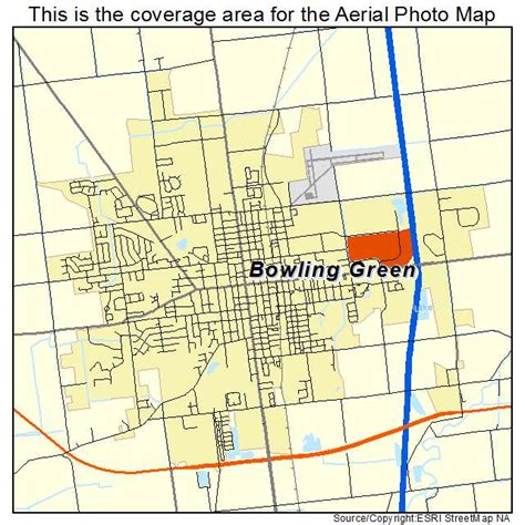 Aerial Photography Map of Bowling Green, OH Ohio