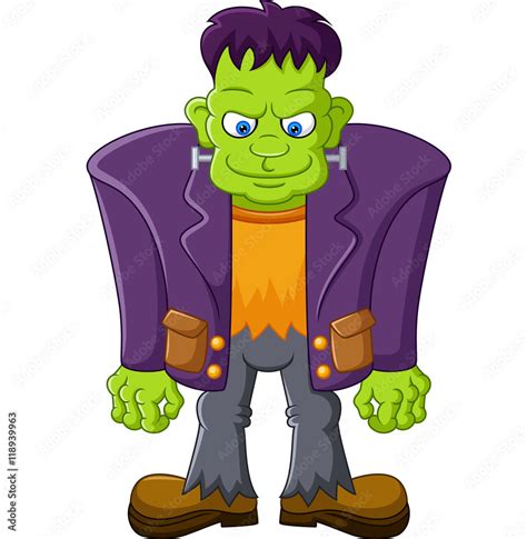 Cartoon Frankenstein Character Stock Vector | Adobe Stock