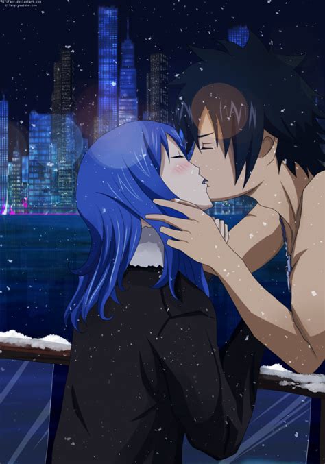 gray and juvia | gruvia . gray x juvia : christmas kiss by ~95Tifany on deviantART | Fairy tail ...