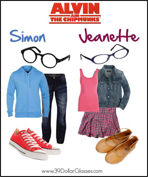 Cute Couples Costume Idea! Simon and Jeanette from Alvin and the Chipm… | Alvin and the ...