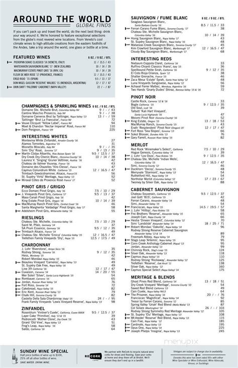 Menu of Bristol Bar & Grill in Saint Louis, MO 63141