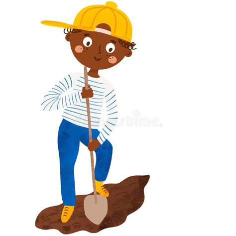 Boy Digging Dirt Stock Illustrations – 23 Boy Digging Dirt Stock Illustrations, Vectors ...