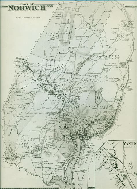 Norwich, CT--map | Norwich, Local history, New england