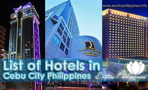 List of Hotels in Cebu City Philippines