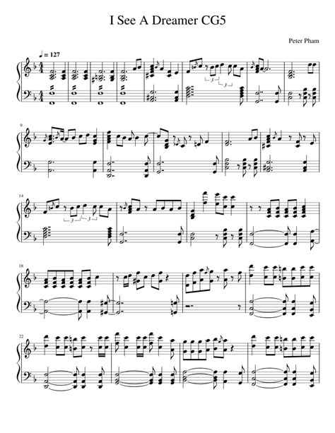 I See A Dreamer by CG5 Sheet music for Piano (Solo) | Musescore.com