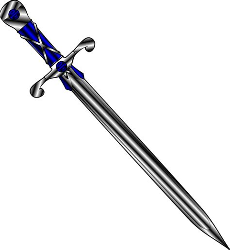 Free vector graphic: Sword, Silver, Blue, Medieval - Free Image on Pixabay - 308087