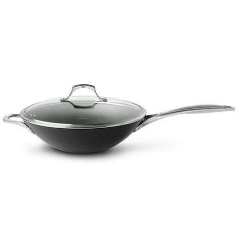 Calphalon Unison Nonstick 13" Flat-Bottom Wok with Lid & Reviews | Wayfair