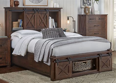 A-America Sun Valley RT Cal King Storage Headboard W/ Rotating Storage ...