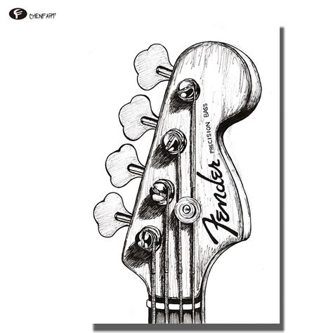 Kumpulan Sketsa Gambar Gitar - Sketsa Gambar