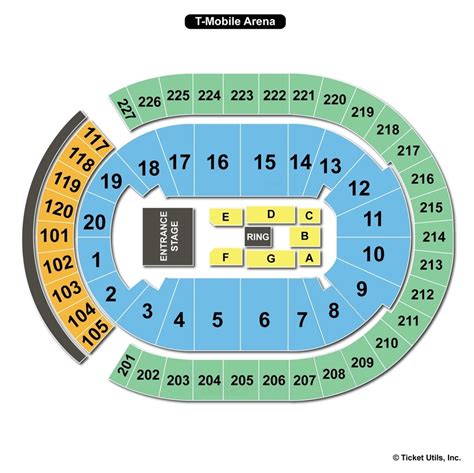 T-Mobile Arena, Las Vegas NV - Seating Chart View