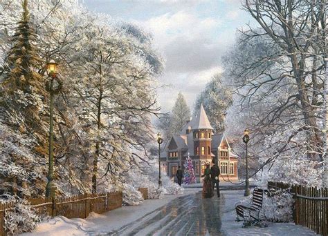 Christmas Scene | Winter scenes, New england christmas, Snow scenes