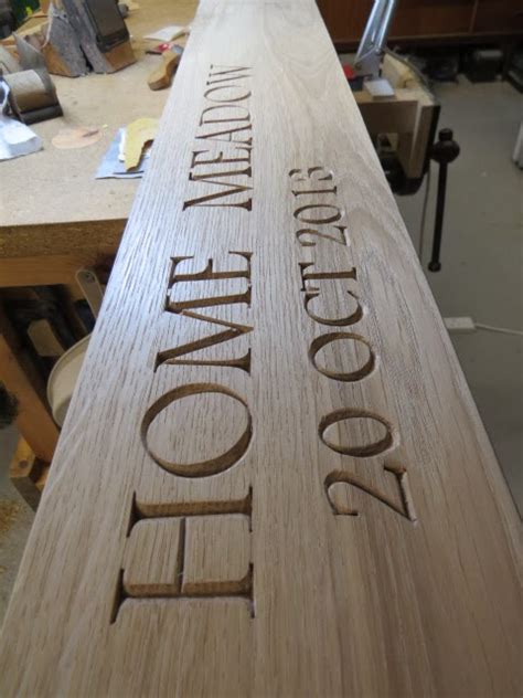 Cabinet Making,: Hand carved sign post..
