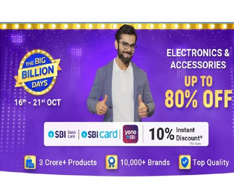 Flipkart Big Billion Days Sale: Check best offers on electronics and ...