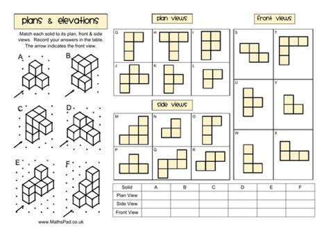 Plans & Elevations Matching Activity & More | Teaching Resources