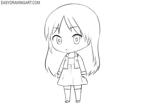 How To Draw A Cute Girl Chibi