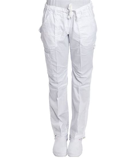 Stylish White Scrub Pants for Women & Plus Sizes