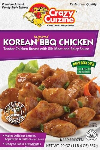 Crazy Cuizine Korean BBQ Chicken, 20 OZ - Kroger