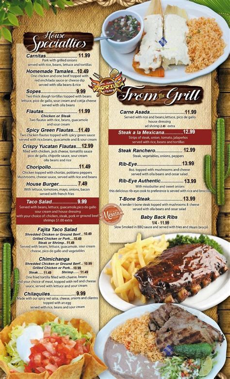 Authentic California Mexican Grill menu in Kingsport, Tennessee, USA