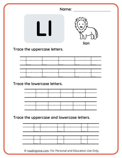 Free Printable Letter L Tracing Worksheets - Infoupdate.org