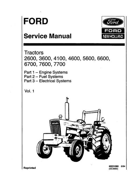 Ford 4600 Diesel Tractor Wiring Diagram / Ford 2600 3600 4100 4600 5600 6600 6700 7600 7700 ...