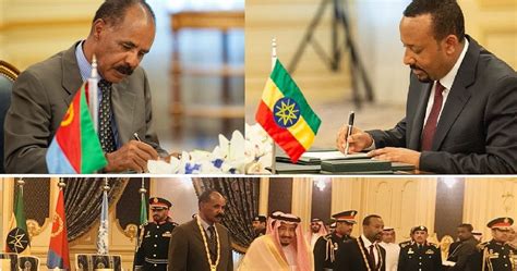 Photos: Eritrea, Ethiopia leaders sign peace deal in Saudi, awarded gold medals | Africanews