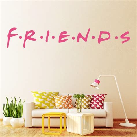 FRIENDS Logo Wall Sticker TV Show Wall Decal Living Room Bedroom Home Decor