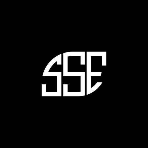 SSE letter logo design on black background. SSE creative initials ...